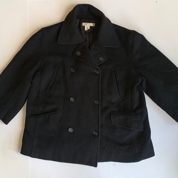 J. Crew Other - J. Crew Men’s Wool Coat Black Size Large